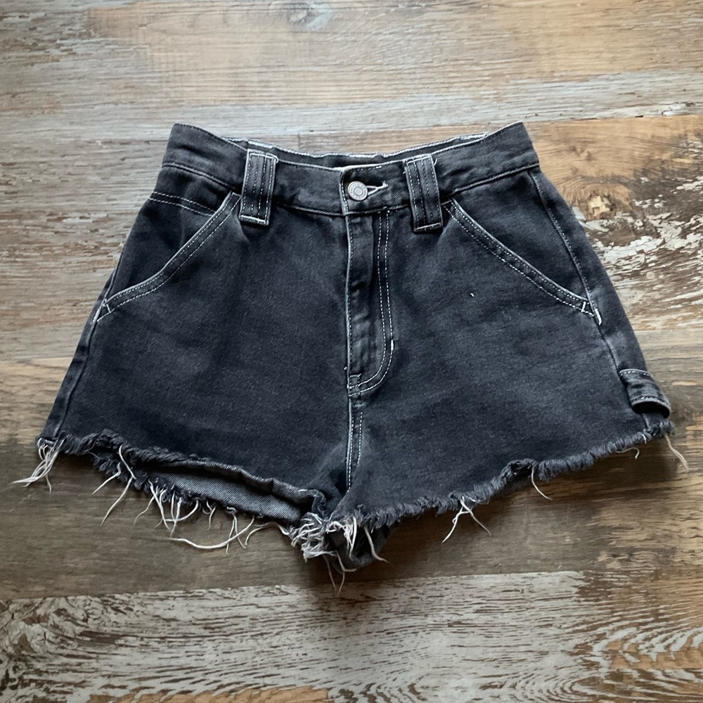 Black High Rise Shorts